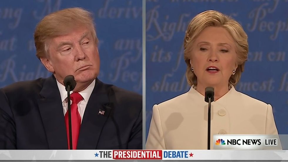 Hillary Clinton describes Trump's tendency to complain about rigging in 2016