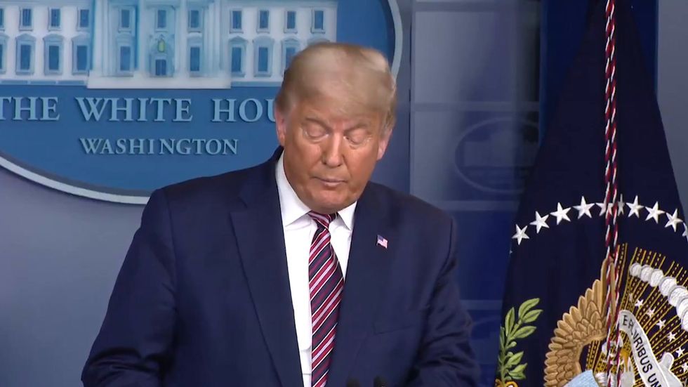 Trump refuses to say 'losing' when speaking about his Georgia lead diminishing