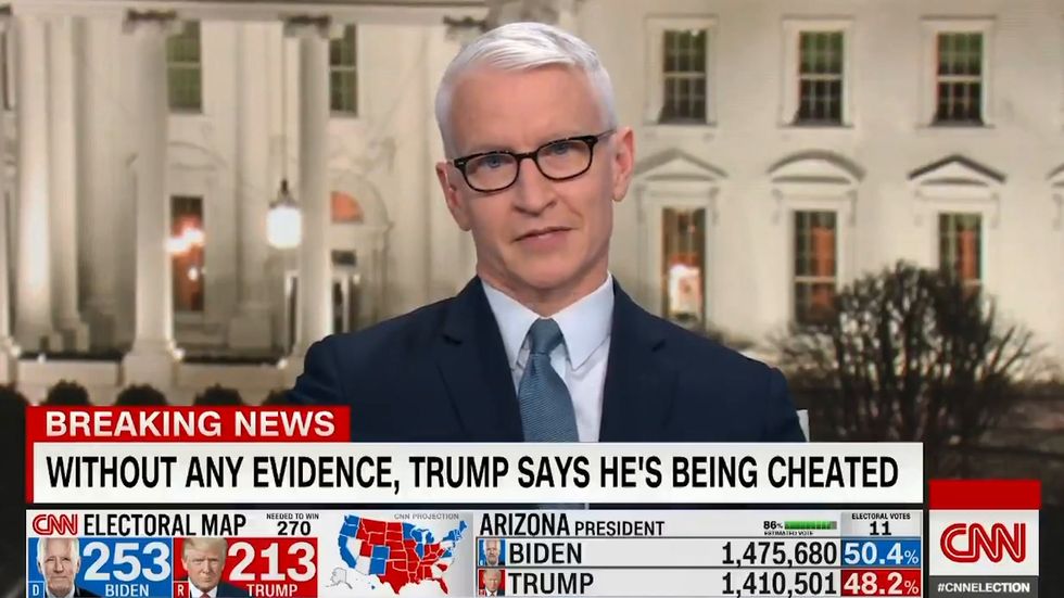 Anderson Cooper says Trump is like 'an obese turtle on its back' after wild press statement