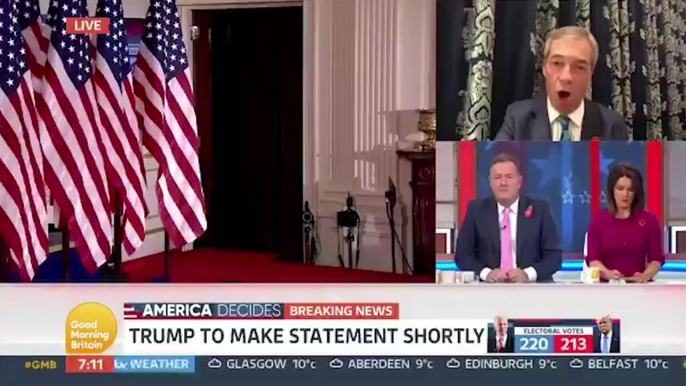 Nigel Farage and Piers Morgan argue over whether Trump told people to 'inject bleach'