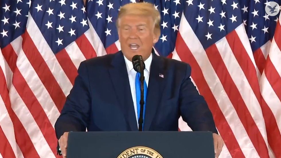 Trump says ‘very sad group of people’ trying to ‘disenfranchise’ voters