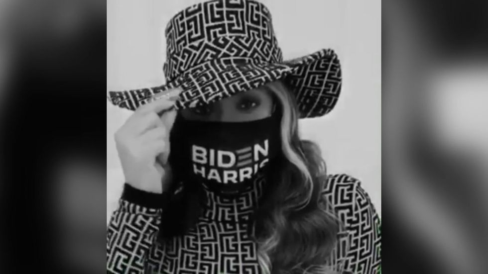 Beyonce sports pro-Biden mask on Instagram