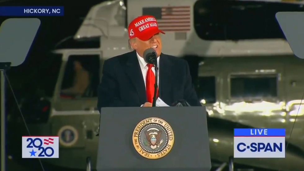 Trump brings back xenophobic 'The Snake' poem reading at pre-election rally