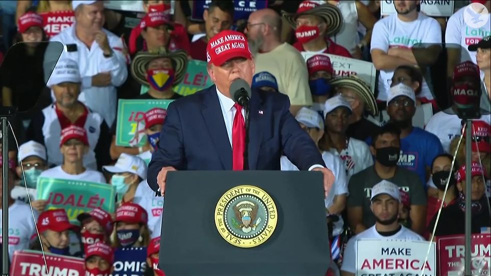 Trump tells Florida crowd chanting 'fire Fauci' to wait 'a little after the election'