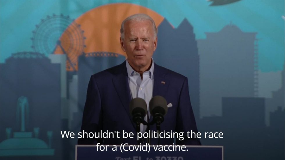 US cannot afford four more years of Trump, says Biden