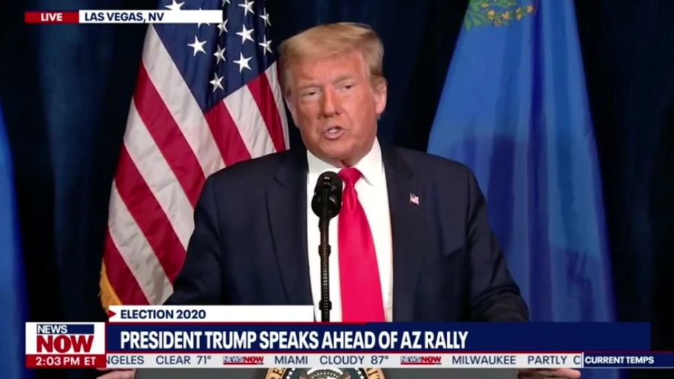 Trump claims polls fake 'like 2016' and threatens to block vote counting beyond November 3