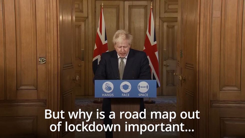 What could a road map out of coronavirus restrictions involve?