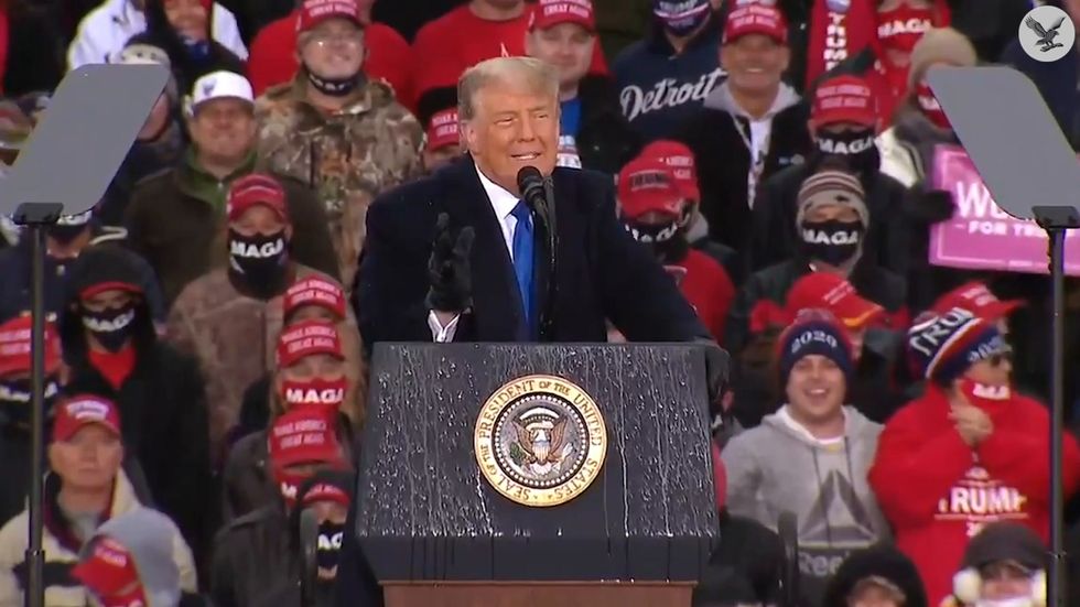 Lesley Stahl had "fire coming out of her eyes", says Trump