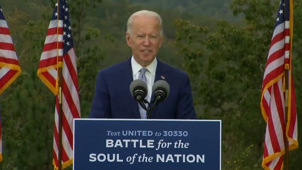 Joe Biden quotes the Pope during Georgia campaign rally