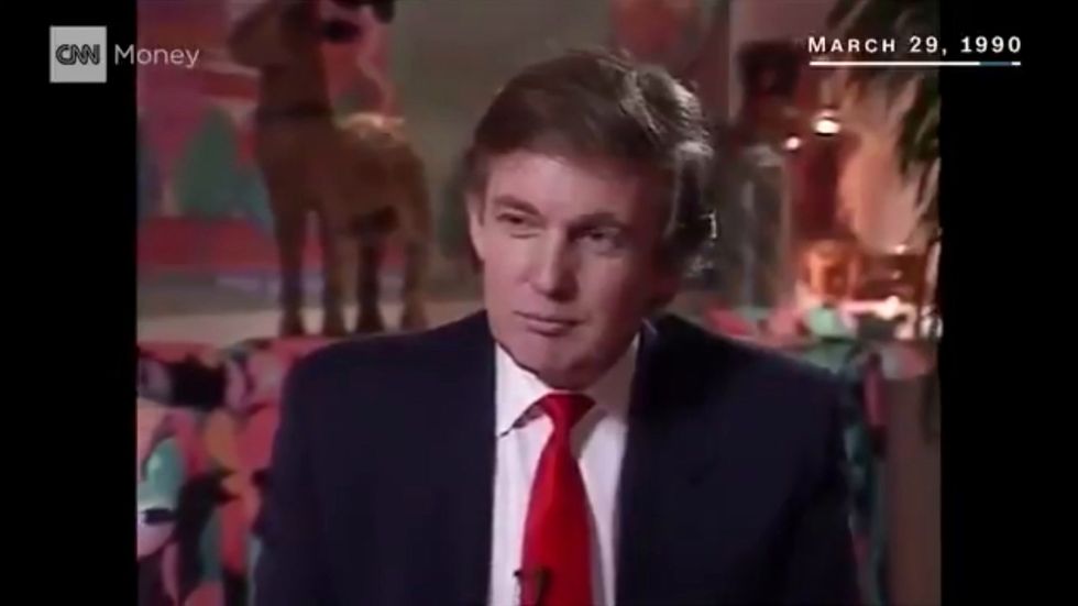 1990 clip shows Trump marching out of CNN interview when asked about finances