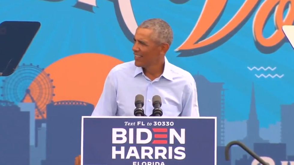 Obama says Trump 'is jealous of Covid's media coverage' as he ridicules his pandemic response
