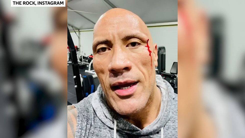 Dwayne Johnson tastes own blood in bizarre Instagram video