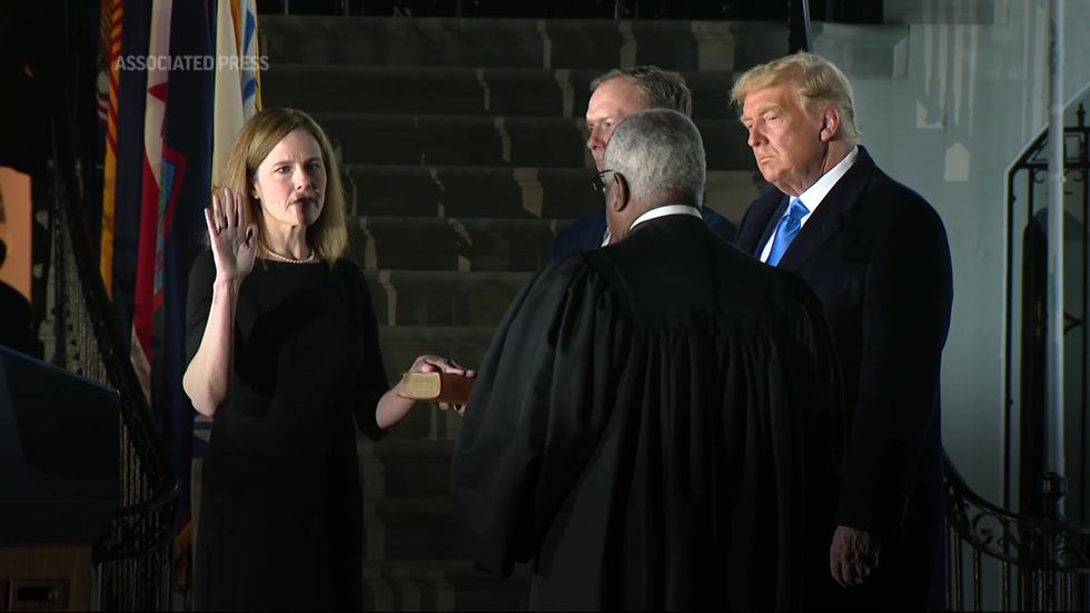 Amy Coney Barrett sworn in as Supreme Court justice