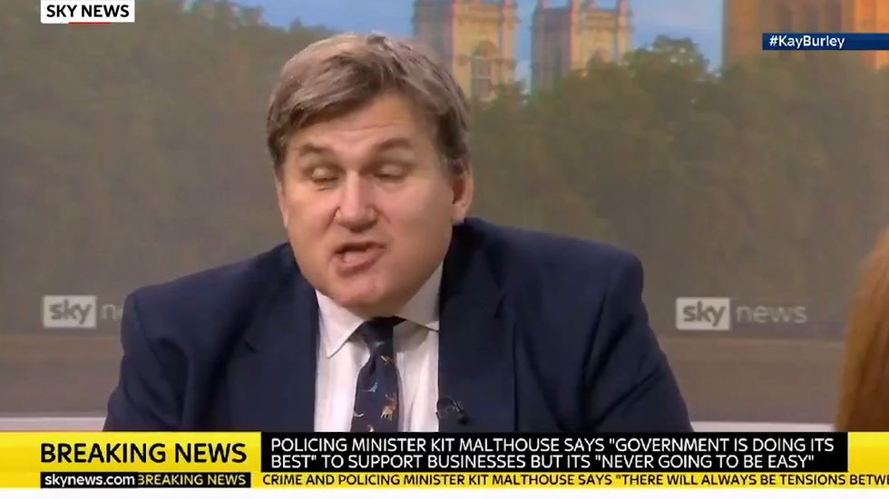 Kay Burley tells Kit Malthouse he might need gym refund