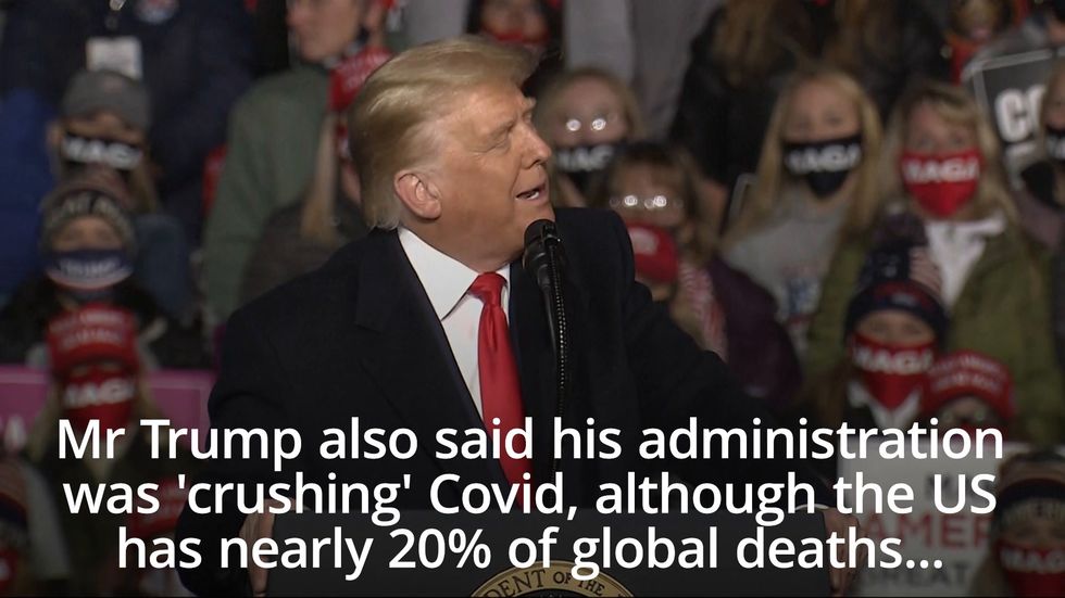Trump says a vote for Biden is a vote for 'boredom'