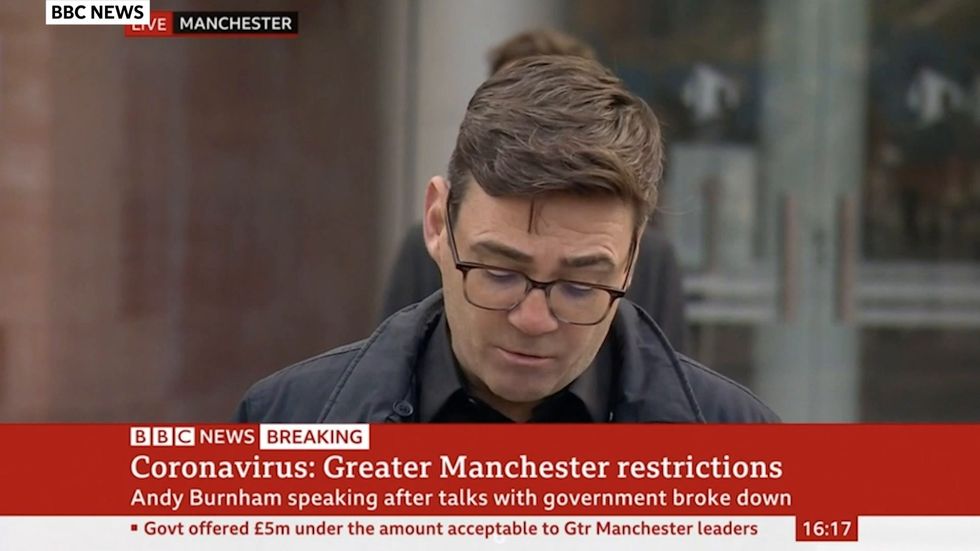 Andy Burnham: 'I don't think we can proceed as a country on this basis through the pandemic'