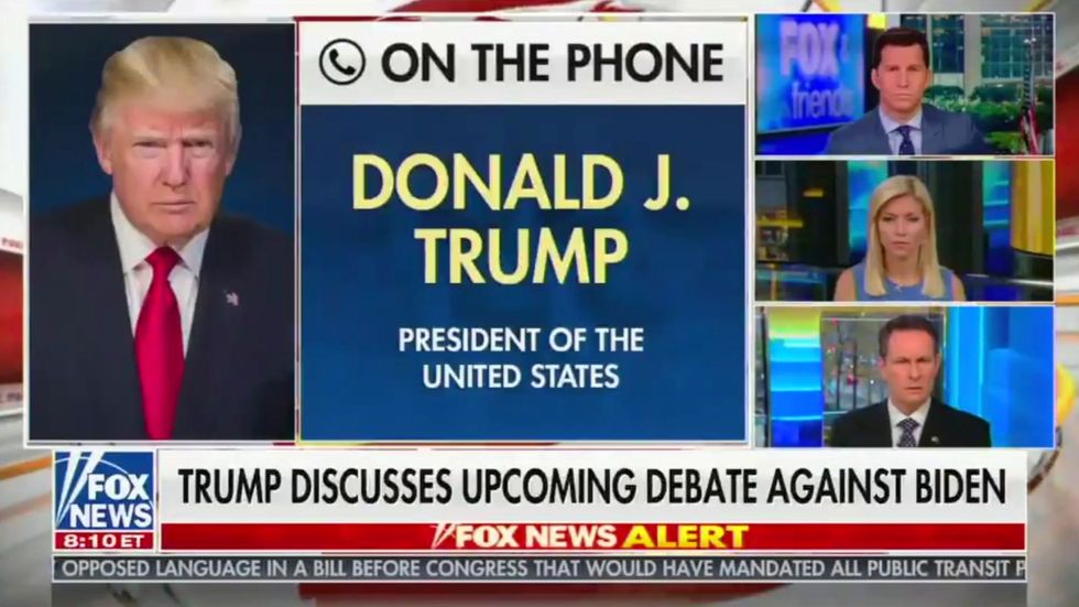 Trump points to 'Hispanic population' support and talks debate strategy