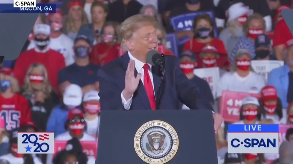 Trump says AOC has 'great line in bulls**t' on climate