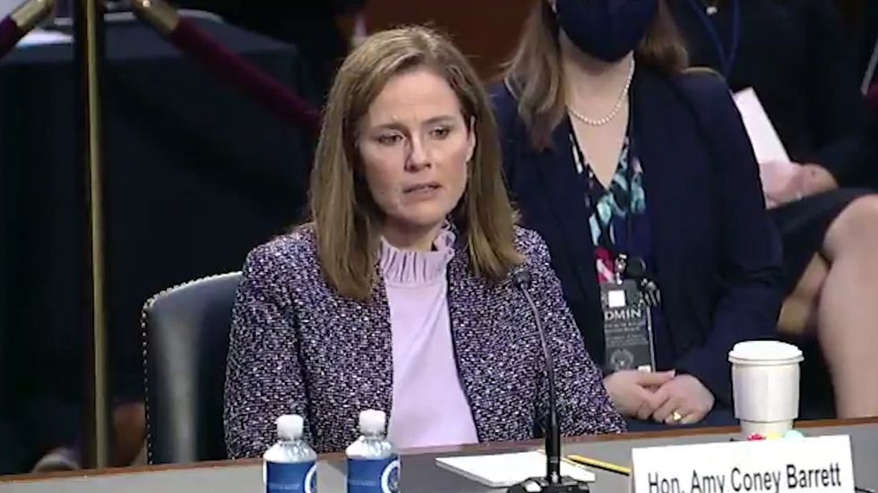 Amy Coney Barrett fails to name five freedoms guaranteed by First Amendment