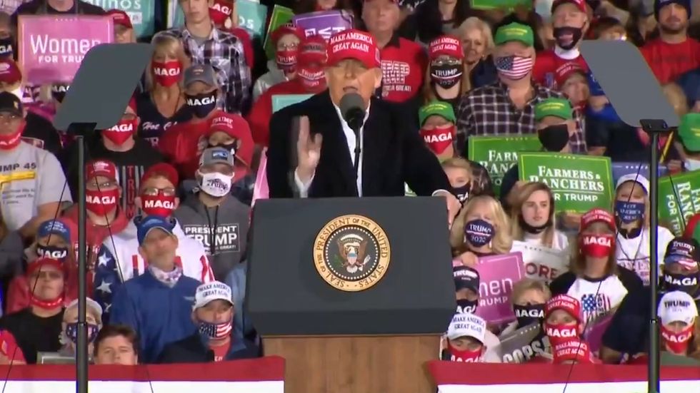 Trump claims his son Barron had coronavirus for 'two seconds'