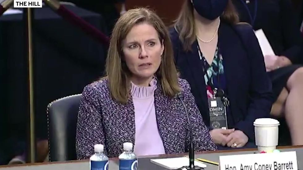 Amy Coney Barrett struggles to name all five constitutional freedoms