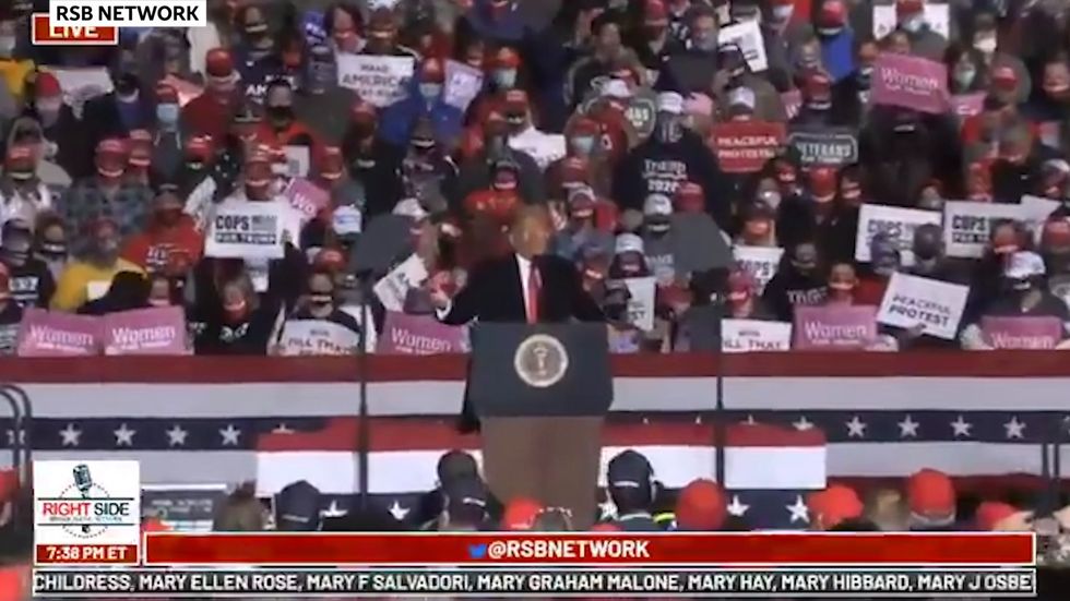Donald Trump on Joe Biden: 'He's shot, folks!'