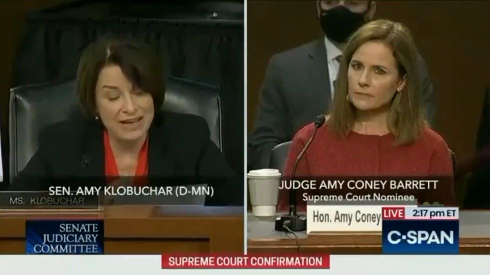 Amy Coney Barrett claims landmark abortion case is not a 'super-precedent' and not settled law