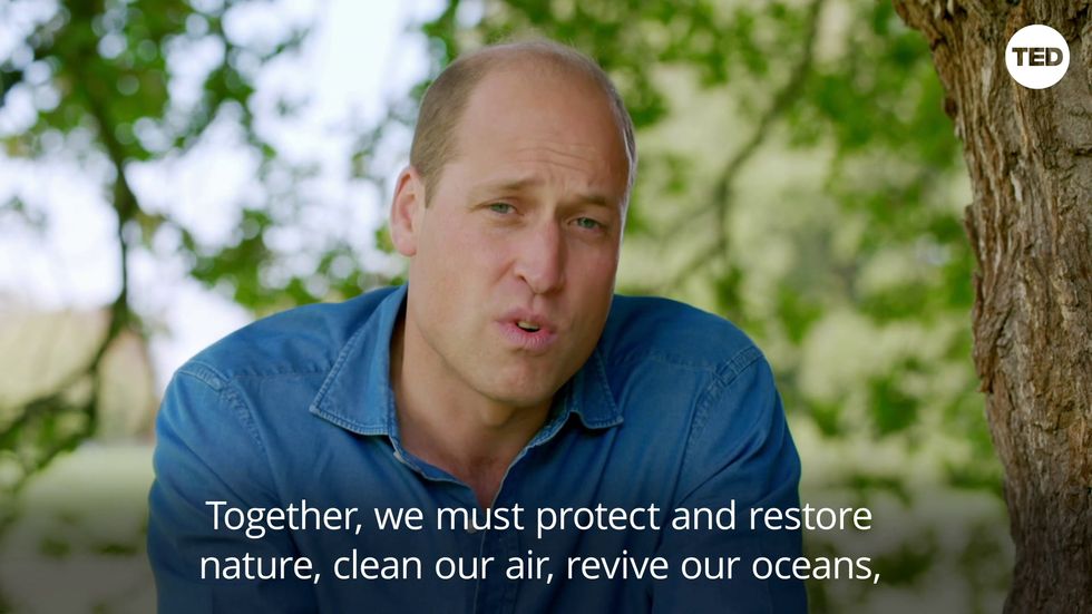 The Duke of Cambridge previews his Ted Talk on climate change