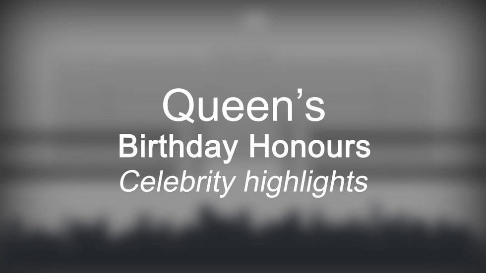 Queen's Birthday Honours: Celebrity highlights