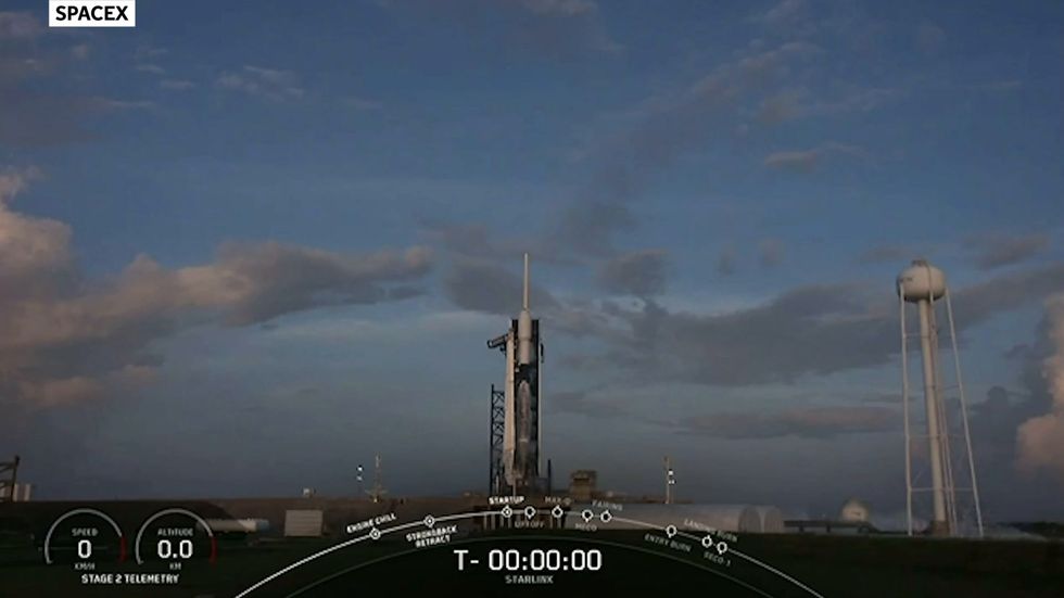 SpaceX Falcon 9 launches with satellites onboard