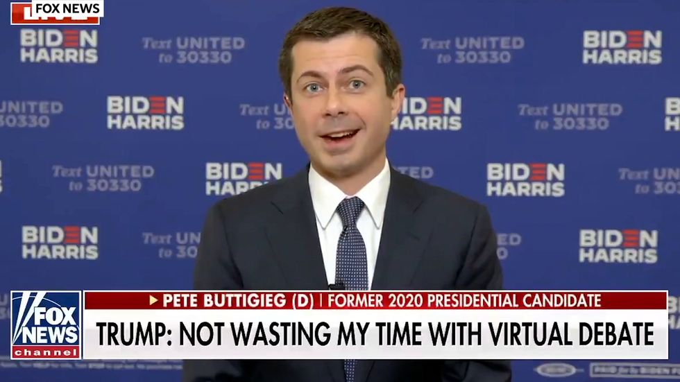 Pete Buttigieg says Donald Trump 'too afraid' to debate
