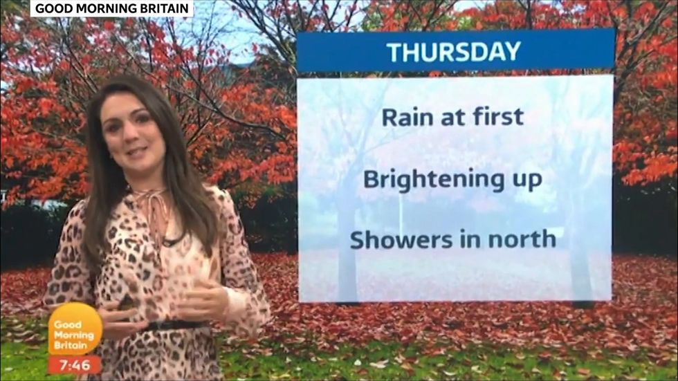 GMB weather presenter in tears of laughter