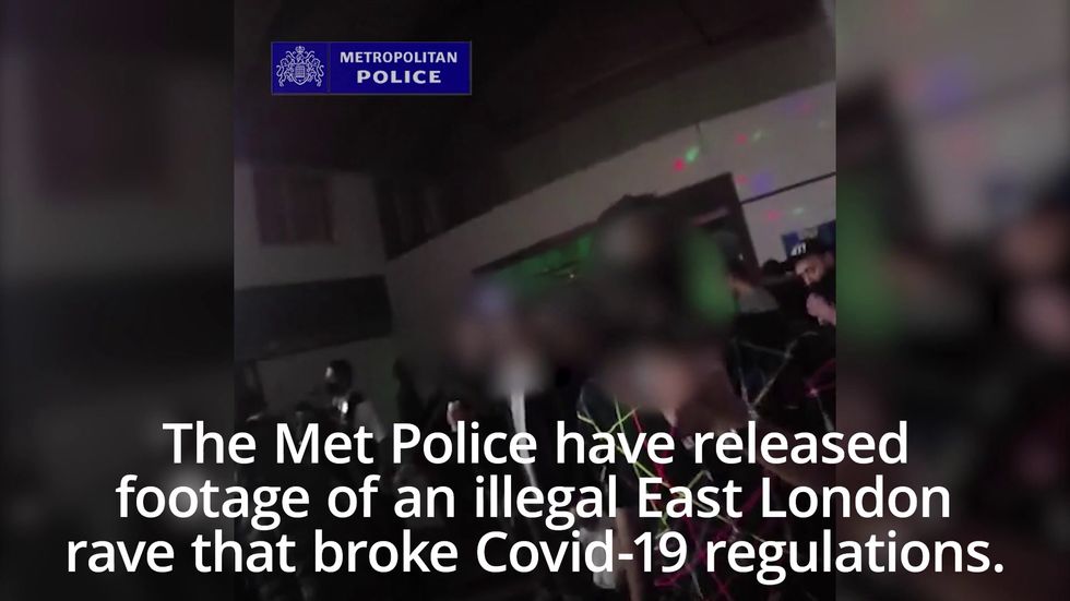 Met Police release footage of illegal rave in London