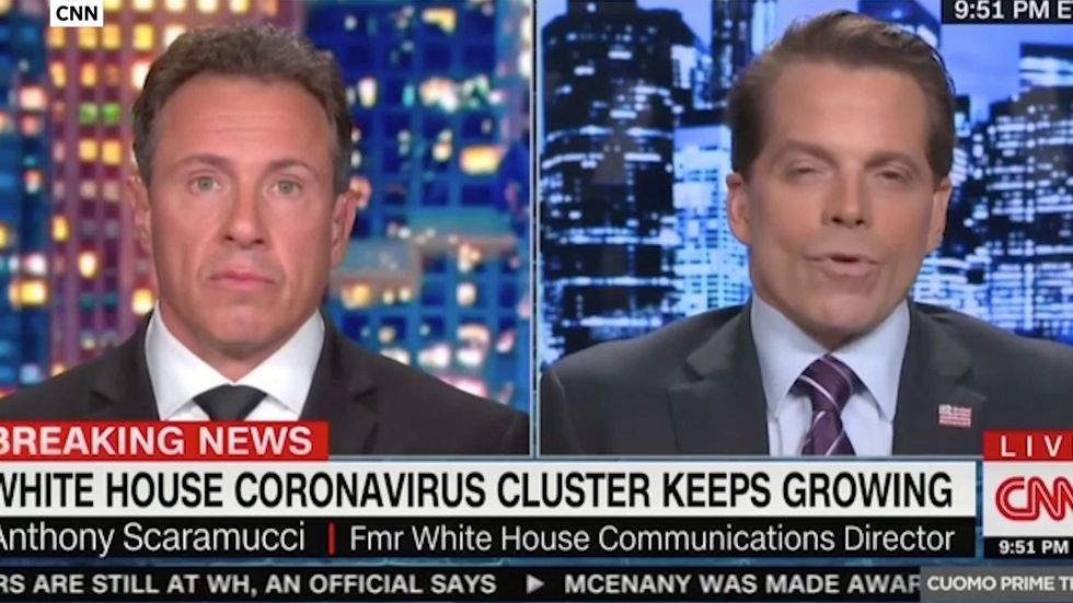 Anthony Scaramucci compares Trump to Mussolini for ripping his mask off