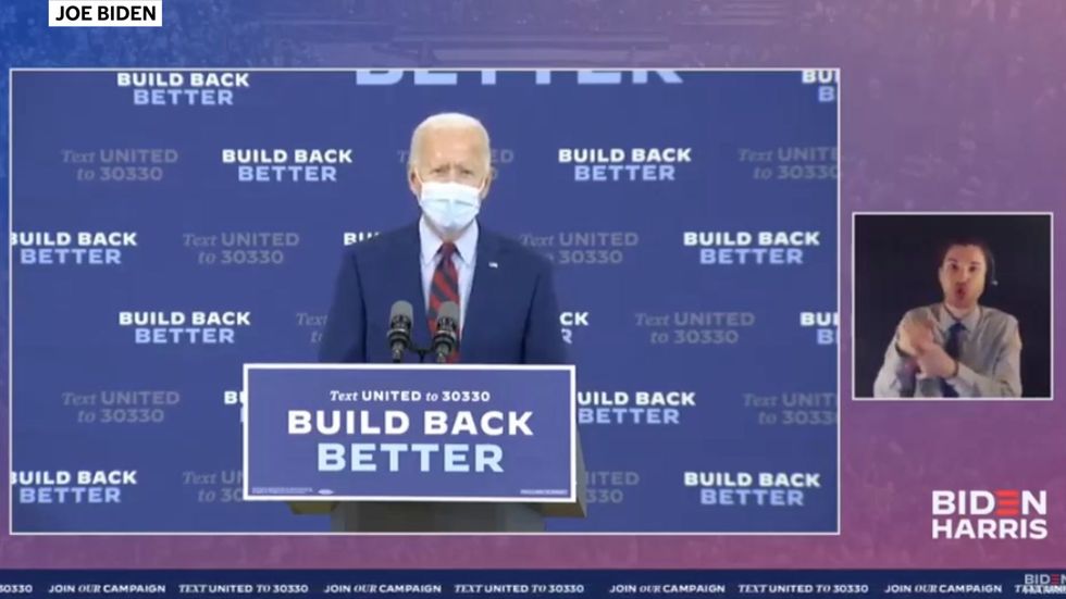 Biden tells Trump to 'listen to the scientists' and calls for nationwide mask rule to prevent coronavirus spread