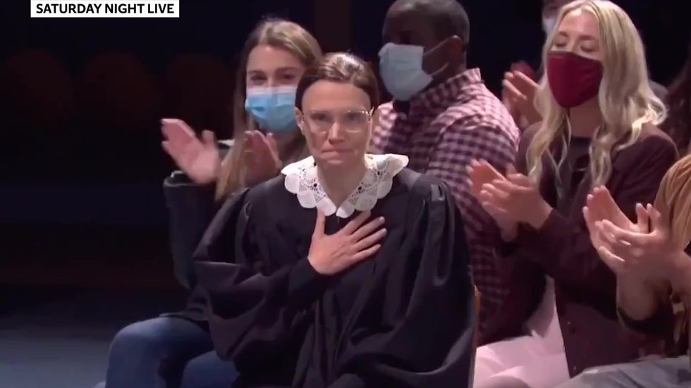 Kate McKinnon honours Ruth Bader Ginsburg during SNL
