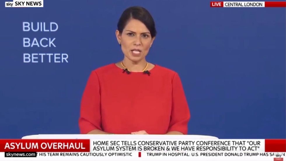 Priti Patel says asylum system is 'broken' and promises reform