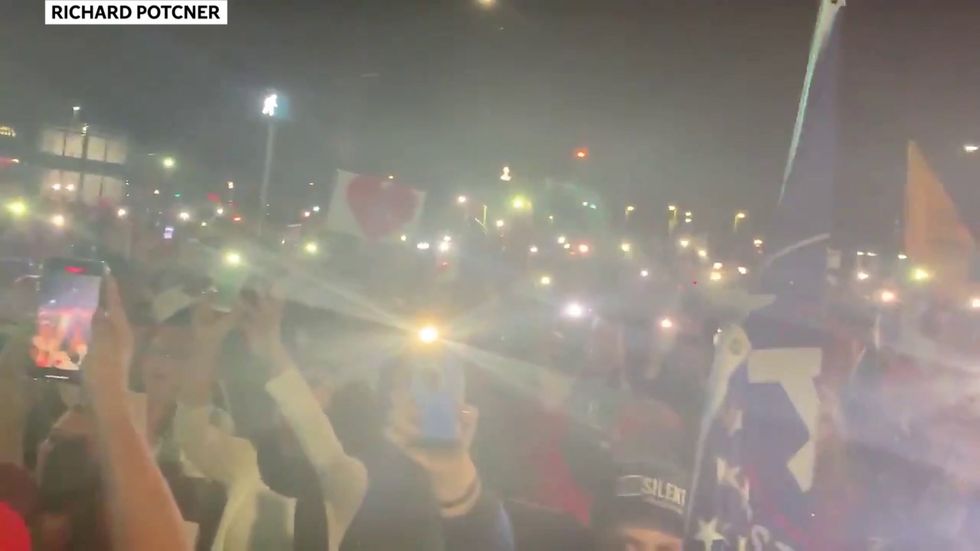Trump supporters gather outside Walter Reed hospital in support of president