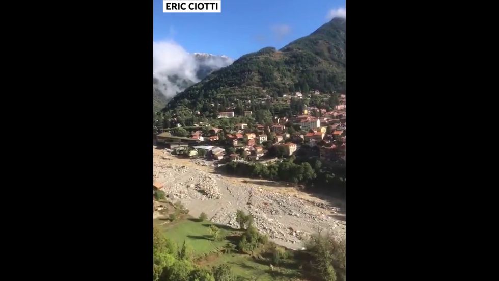 Aerial footage shows damage caused by France flooding