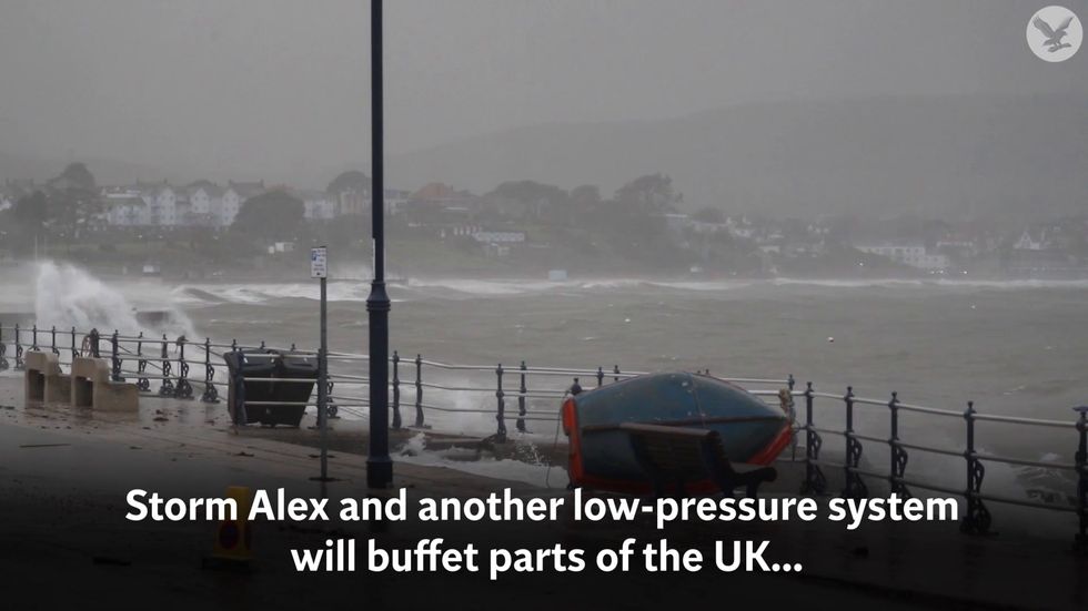 Storm Alex brings power cuts, flood warnings and winds of up to 65mph