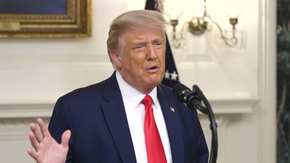 Trump says end of pandemic 'in sight' before contracting virus