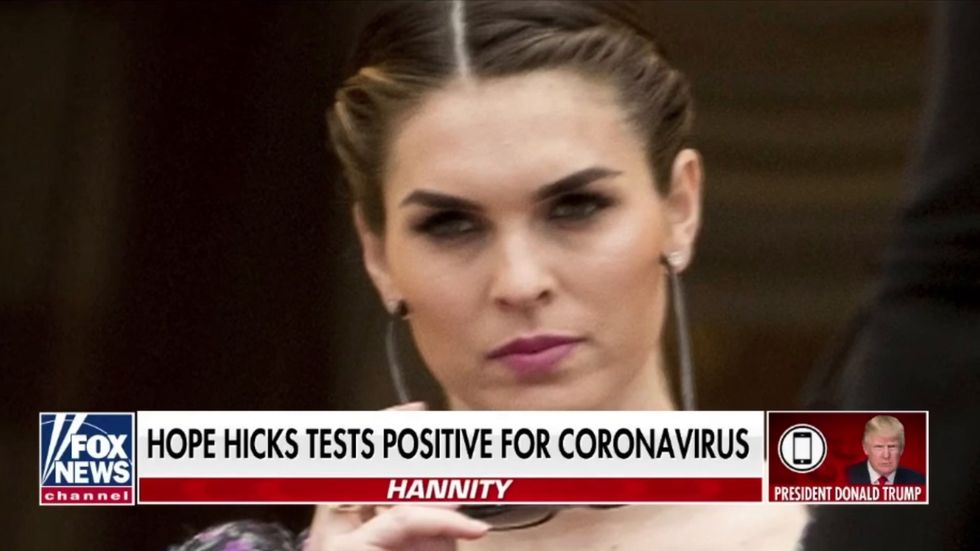 Trump tells Hannity he and Melania have taken Covid test after Hope Hicks tests positive