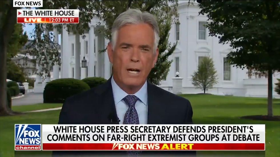 Fox News reporter angrily hits back at criticism of his white supremacy question: 'Stop deflecting I'm tired of it'