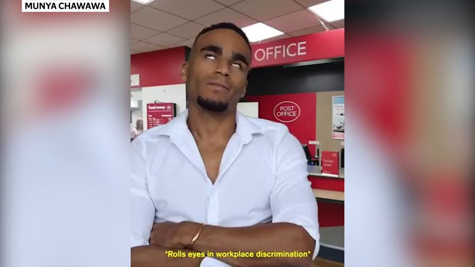 Comedian Munya Chawawa parodies Royal Mail 'Black' postboxes