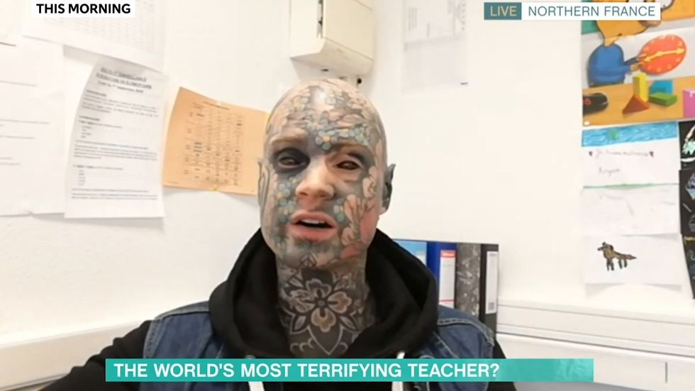 Tattooed teacher loses kindergarten job after ‘giving child nightmares’