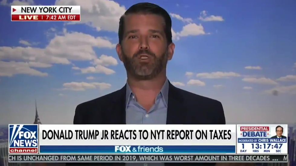 Trump Jr says people complaining about his dad not paying taxes 'don't understand’ business
