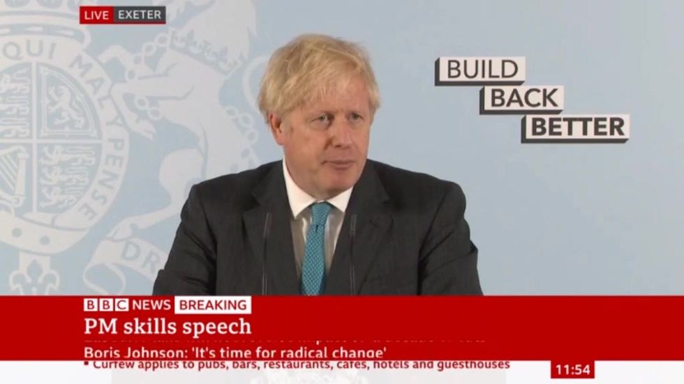 Boris Johnson confuses own government's advice on coronavirus 'Rule of six' during speech
