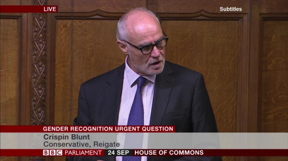 Crispin Blunt denounces the government's decision on trans rights