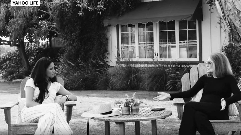 Meghan Markle speaks to Gloria Steinem on the importance of voting
