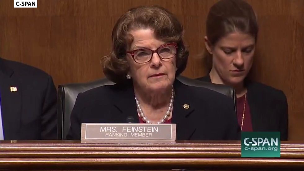'The dogma lives loudly in you': Diana Feinstein grills Trump's Supreme Court frontrunner for her devout catholicism